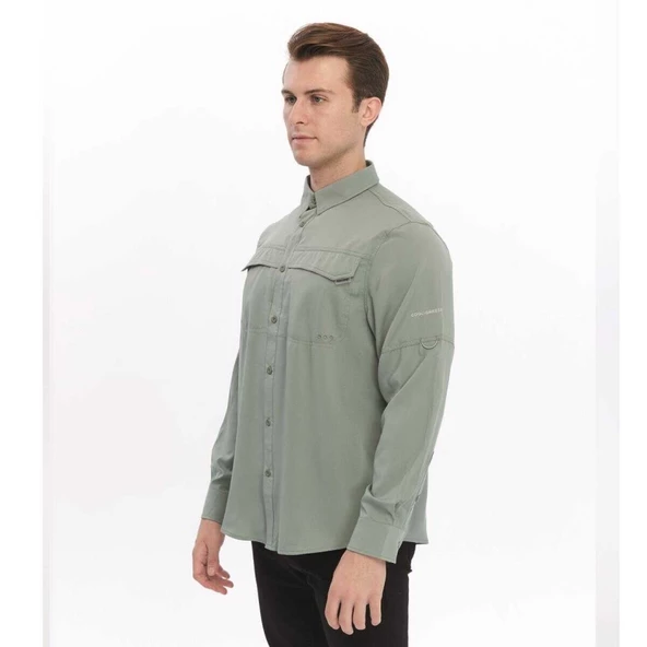 FreeCamp Novella Erkek Gömlek 105890 Yeşil - Resim 2