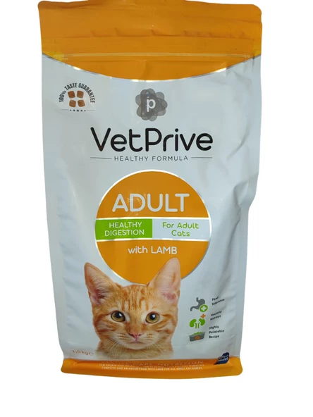 Vet Prive Yetişkin Kuzu Etli Digestion Kedi Maması 1.5 KG