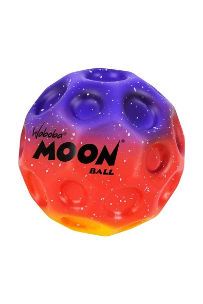 Rainbow Moon Ball Top Mor Kırmızı Sarı