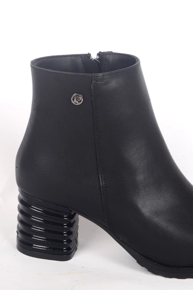 Pierre Cardin 52524 Yandan Fermuarlı Hafif Topuklu Siyah Kadın Kışlık Bot - 2