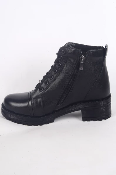 Pierre Cardin 54062 Hafif Topuklu Yandan Fermuarlı Ortapedik Tabanlı Kadın Siyah Kışlık Bot - 3
