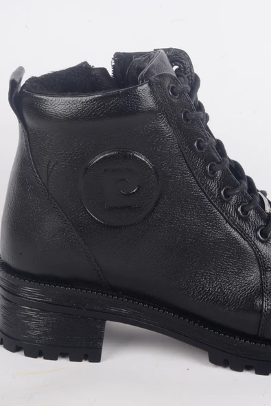 Pierre Cardin 54062 Hafif Topuklu Yandan Fermuarlı Ortapedik Tabanlı Kadın Siyah Kışlık Bot - 2