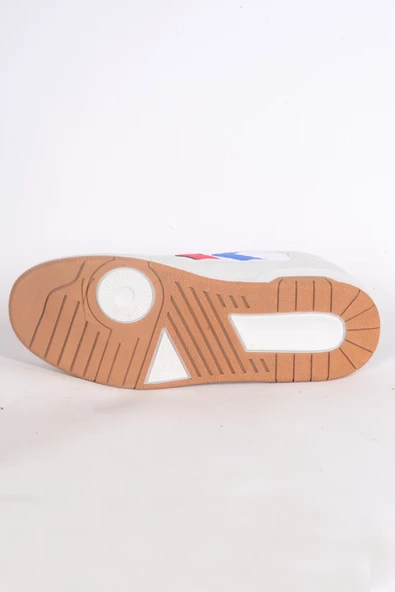 Hummel90643-9241 Bağcıklı Kırmızı Mavi Ok Detaylı Normal Taban Ortepedik Beyaz Erkek Günlük Spor Ayakkabı - Resim 4