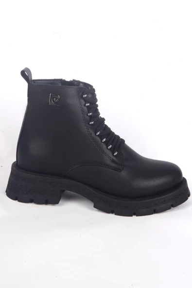Pierre Cardin 54193 Ortapedik Taban Bğcıklı Geniş Tabanlı Hafifi Topuklu Siyah Kadın Kışlık Bot