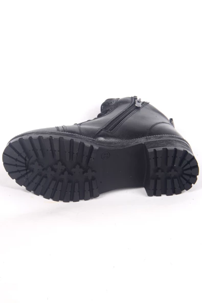 Pierre Cardin 54062 Hafif Topuklu Yandan Fermuarlı Ortapedik Tabanlı Kadın Siyah Kışlık Bot - 4