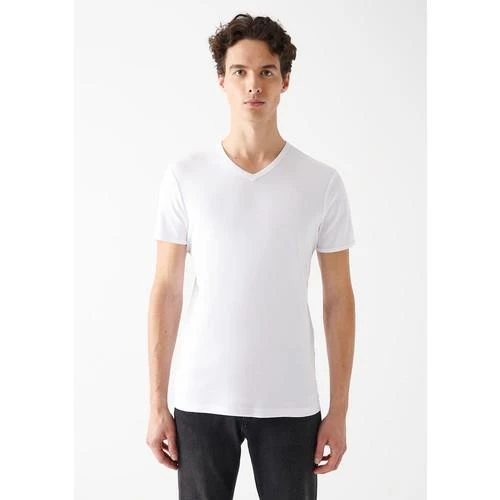 V YAKA TİŞÖRT - Resim 8