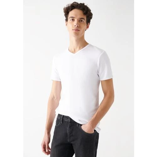 V YAKA TİŞÖRT - Resim 6