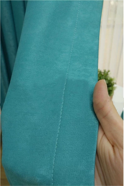 Petrol Ada Fon Perde Normal Pile 1'E 2,5 PİLE - Resim 5