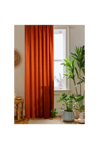 Kiremit Ada Fon Perde Normal Pile 1'E 2,5 PİLE - Resim 4