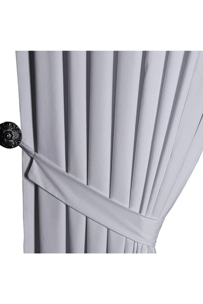 Beyaz Ada Fon Perde Sık Pile 1'E 3 PİLE - Resim 3