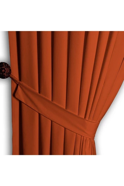 Kiremit Ada Fon Perde Normal Pile 1'E 2,5 PİLE - Resim 3