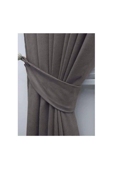 Gri Ada Fon Perde Normal Pile 1'E 2,5 PİLE - Resim 5