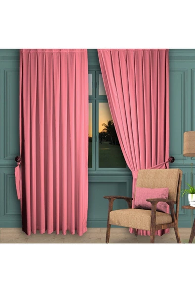 Pembe Ada Fon Perde Normal Pile 1'E 2,5 PİLE ürün görseli