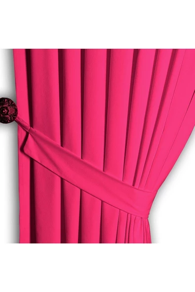 Fuşya Ada Fon Perde Sık Pile 1'E 3 PİLE - Resim 3