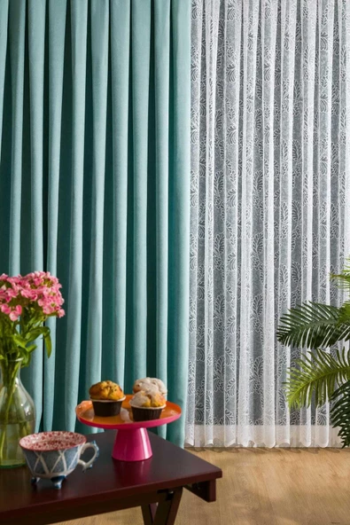 Mint Ada Fon Perde Sık Pile 1'E 3 PİLE ürün görseli