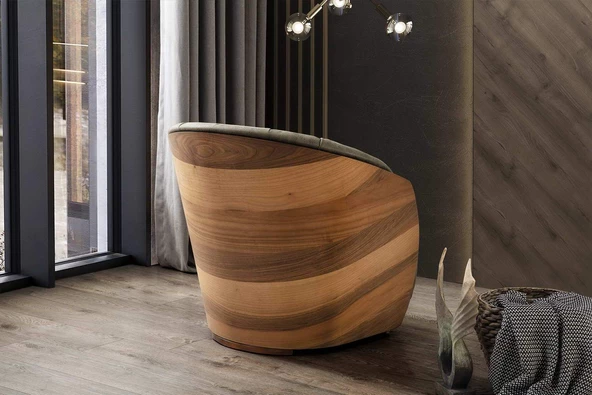 SALDA CEVİZ KAPLAMA BERJER - 4