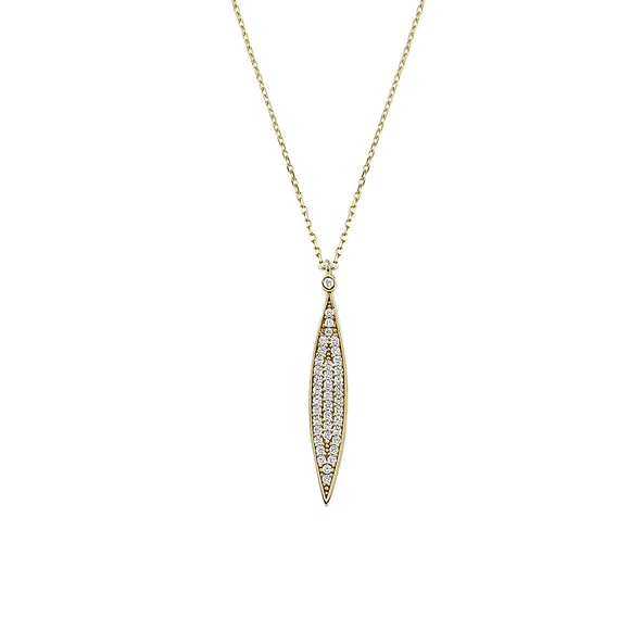 Altın Taşlı Kolye 1,77 Gram