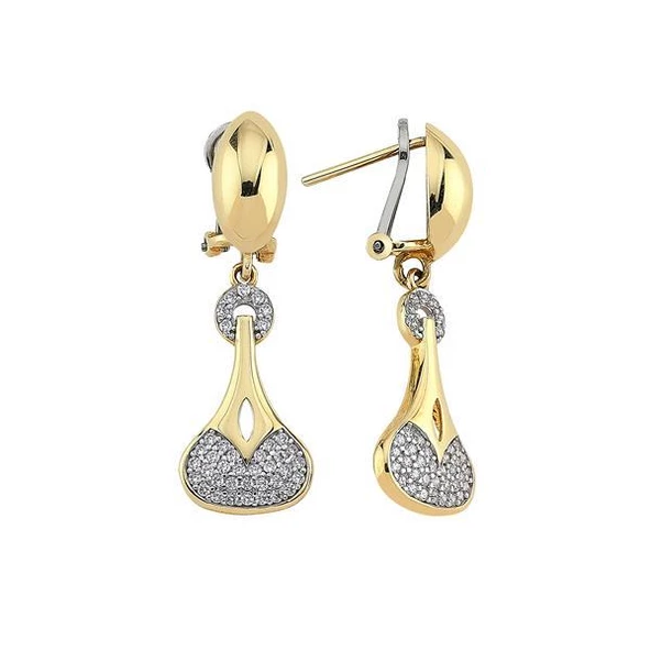 Altın Taşlı Set Küpe 5,32 Gram