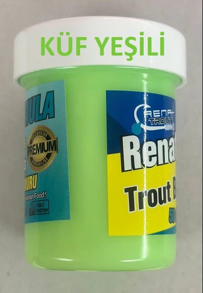 Renatbaits Trout Bait Peynir Aromalı Simli Alabalık Hamuru  Sarı