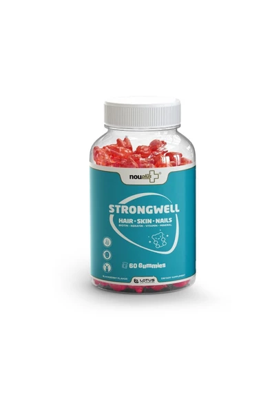 Nouplus Strongwell Saç Ve Tırnak Vitamini 60 Gummies