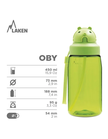 Laken OBY Kapaklı TRITAN Şişe 0,45L- OBY BALLOONS - 2