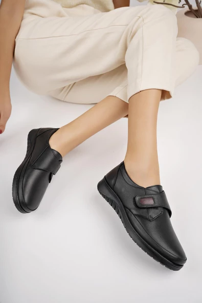 Muggo ARCH Garantili Ortopedik Taban Topuk Dikeni Hakiki Deri Kadın Ayakkabı - 6