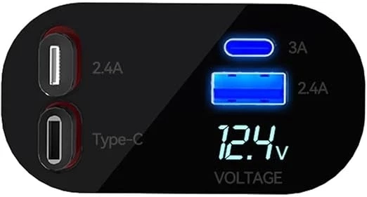 USB C TypeC Apple Araç Şarj Aleti,4'ü 1 Arada Hızlı Şarj Araç Güç Adaptörü | 66W Araç USB Şarj CihazıOff-Road Araçlar, A - Resim 5