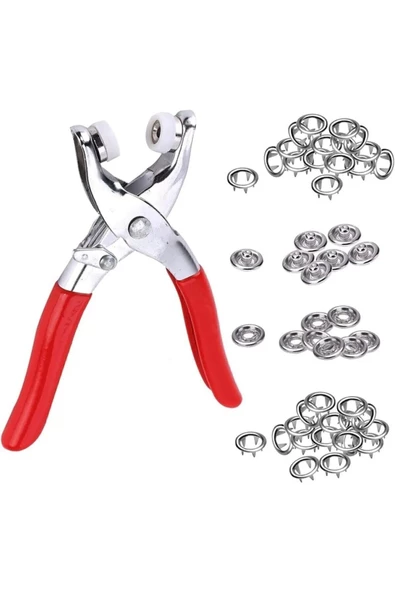9.5 Mm Metal Çıt Çıt, El Pensesi, Set- Gömlek Ve Bebe Çıtçıt Montaj Seti Düğme Pensesi - 2