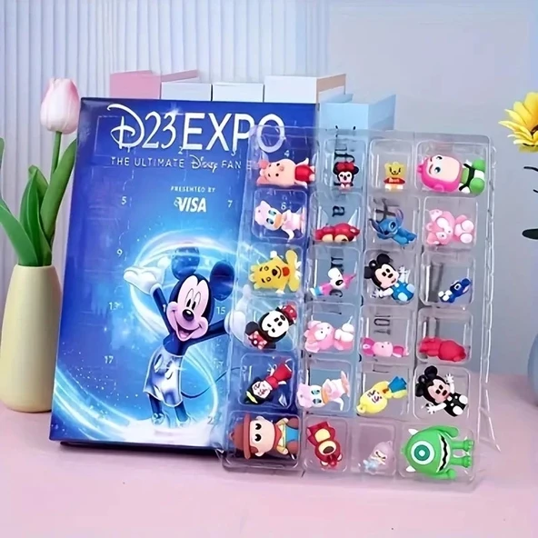 Disney 24 Parça Karakter Paketi Mickey - Stitch - Winnie - Toy Story - Donald Duck