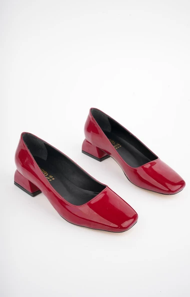 Muggo LİLİTH Garantili Kare Burunlu Kısa Topuklu Kadın Günlük Ayakakkabı - 2