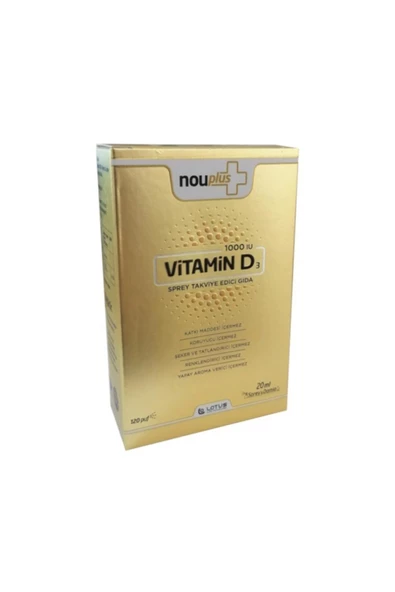 Nouplus D Vitamini 1000 Iu Sprey Damla 20ml ürün görseli