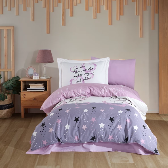 Hobby Voyager Lila - Poplin Studio Nevresim Takımı