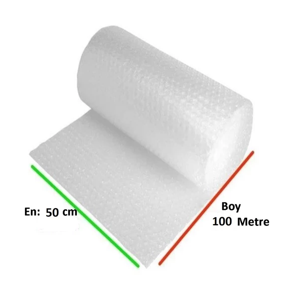 Balonlu Naylon 50Cm X 100Mt (En: 50 cm, Boy: 100mt.) Üç Katlı Eşya Koruma Ambalajı, Pat Pat - 2