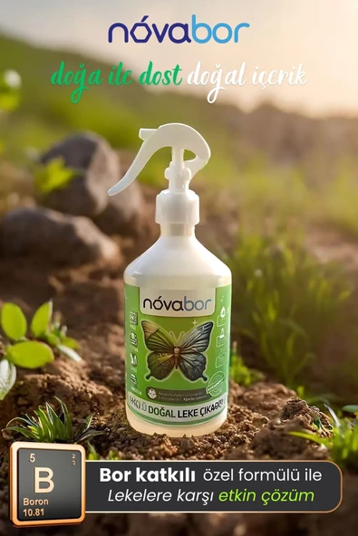 Novabor Doğal Leke Çıkarıcı Sprey - Özel Bor Formüllü Çok Amaçlı Leke Çıkarıcı - 7