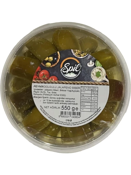 Spil Peynir Dolgulu Jalapeno Biber 550 gr