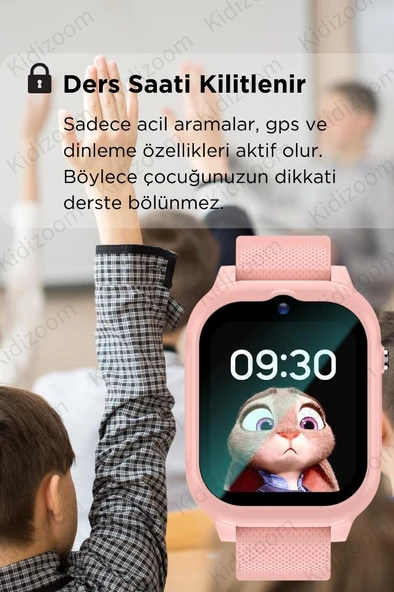 K850 Akıllı Çocuk Saati Sim Kartlı Konum Görüntülü Konuşma Özellikli Boyunluk Hediyeli Çocuk Saati - 12