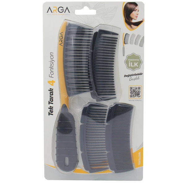 Arga Değiştirilebilir Başlıklı Tarak 4 Fonksiyonlu - 3