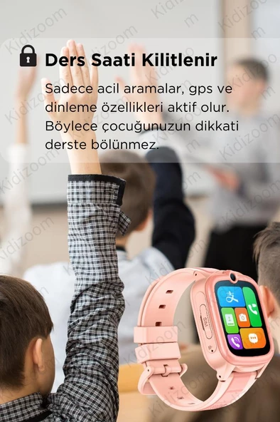 K800 Akıllı Çocuk Saati Sim Kartlı Gps Konum Görüntülü Konuşma Ortam Dinleme Özellikli Çocuk Saati - 11