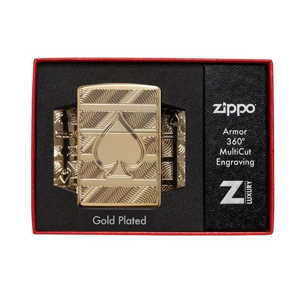 Zippo 29261 Ace Of Spade Design Çakmak - 3