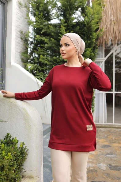 Armalı Tunik Bordo - 12450.1778.