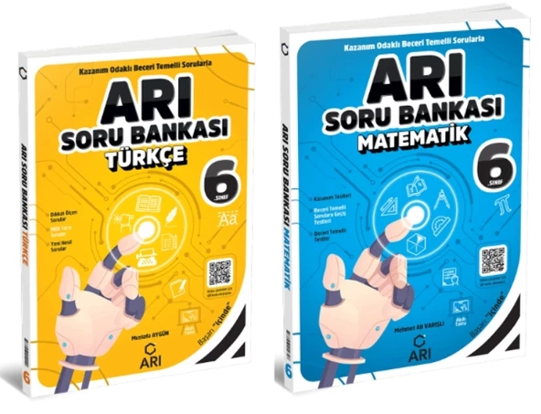 ARI YAYINLARI 6. Sınıf Türkçe + Matematik Arı Soru Bankası