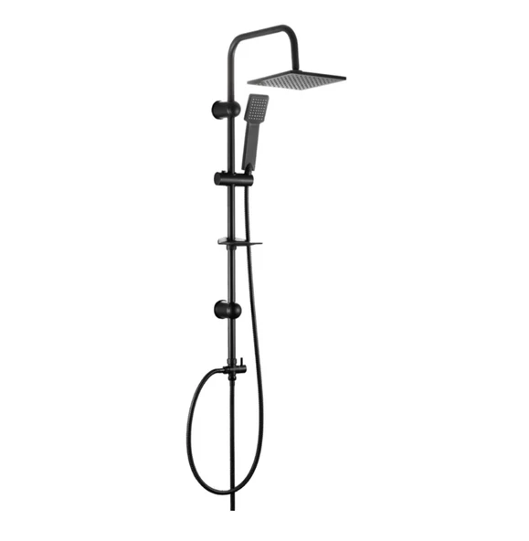 Newarc Aqua Siyah Banyo,Lavabo Bataryası,Duş Ünitesi Set - 2