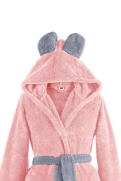 Fleece | Kapşonlu Wellsoft Peluş Sabahlık | Robdeşambr |  Bornoz - 4