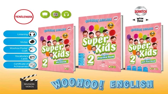 2.SINIF WOOHOO ENGLISH SUPER KIDS 3.KİTAP