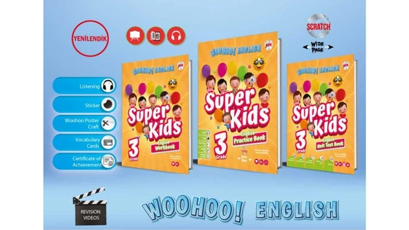 3.SINIF WOOHOO ENGLISH SUPER KIDS 3.KİTAP