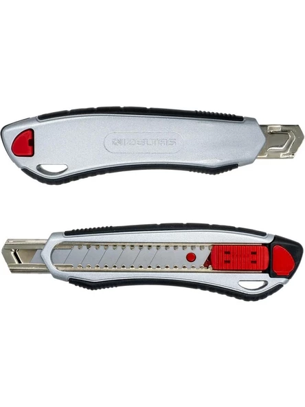 İzeltaş Pro 18 mm Metal Gövde Geniş Maket Bıçağı Falçata - 3