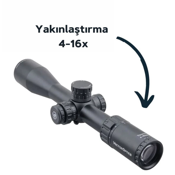 4-16x44 TOUREX FFP Tüfek Dürbünü SCFF-24 - 3