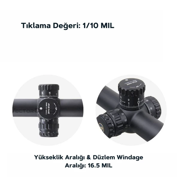 Continental x6 5-30x56 SFP ZERO STOP Tactical Tüfek Dürbünü - 2