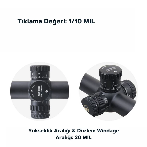 Continental x6 4-24x50 ARI Tactical Tüfek Dürbünü - 4