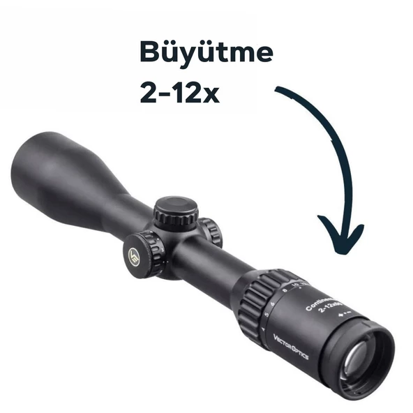 CONTINENTAL 2-12X50 HUNTING SFP TÜFEK DÜRBÜNÜ - 3